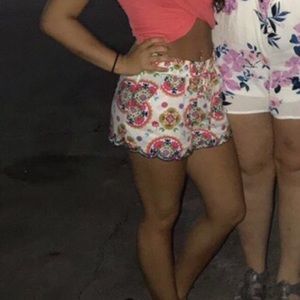 Paisley print shorts